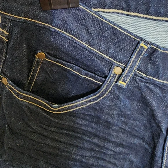 Crown & Ivy Men's Dark Blue Straight Jeans - Picture 6 of 10